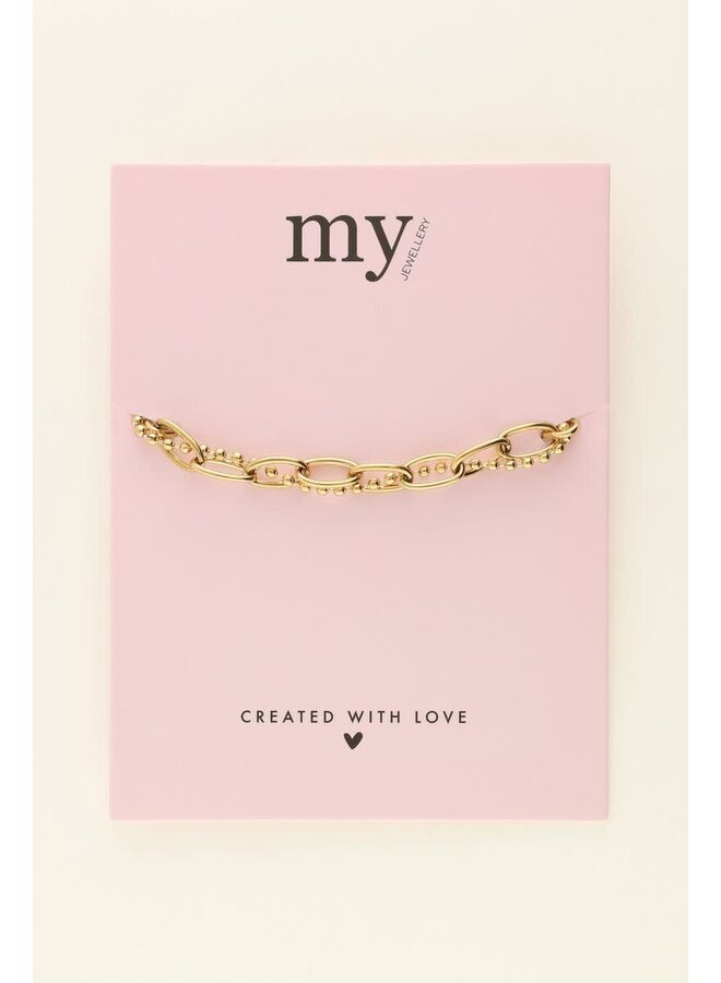 Armband met Dubbele Chain Goud