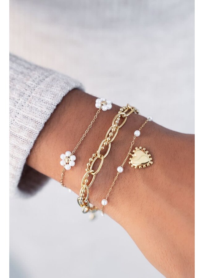 Armband met Dubbele Chain Goud