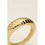 Universe Ring met Ribbels Goud