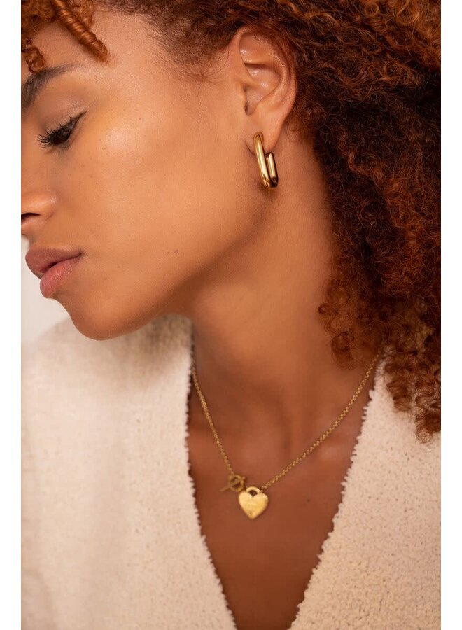 Rechthoekige Oorhangers Goud