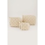 Beige Teddy Toilettas Set