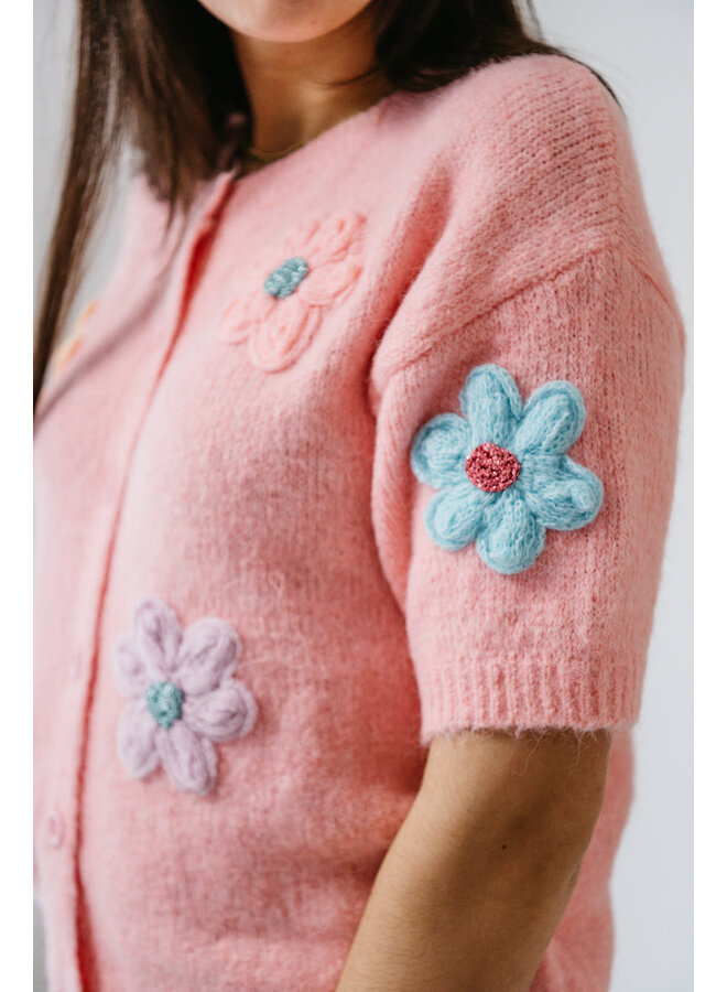Myla Flower Cardigan Knit