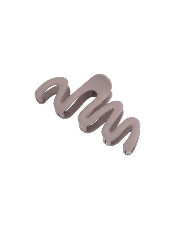 Haarclip Swirl Mat Camel