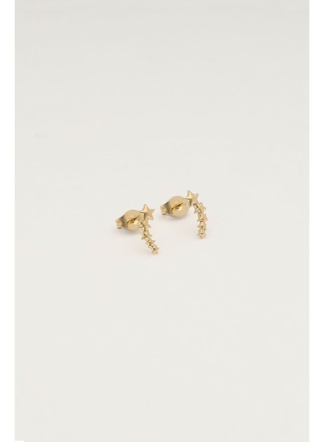 Studs met Sterretjes Goud