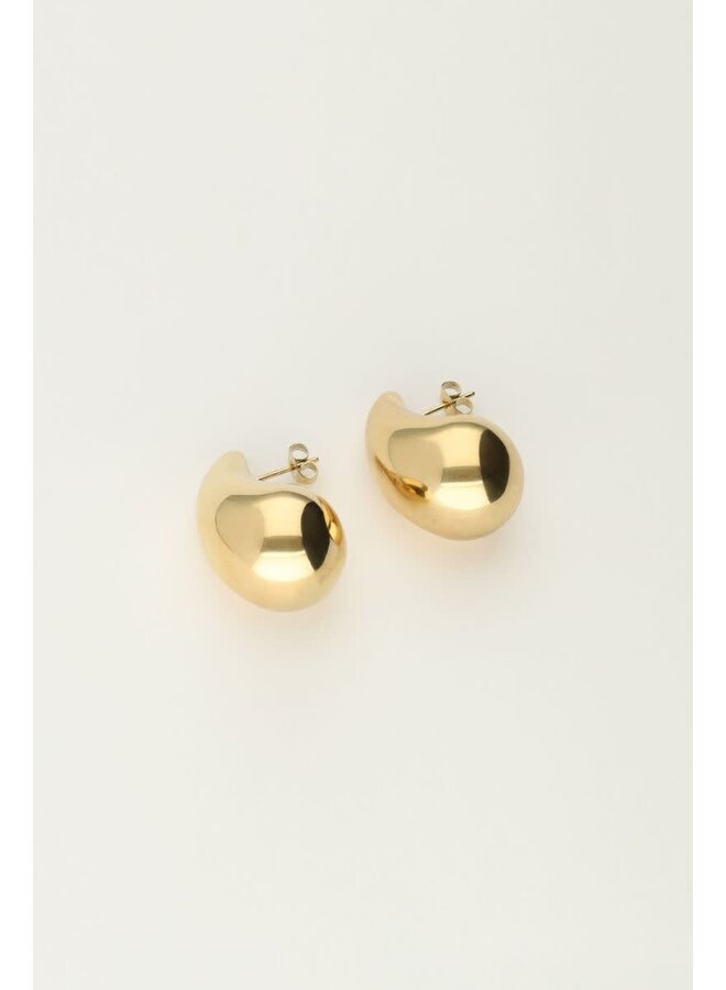Druppel Oorbellen Medium Goud