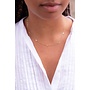 Minimalistische Ketting met 5 Mini Strikjes Goud