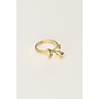 Statement Ring met Strik Goud