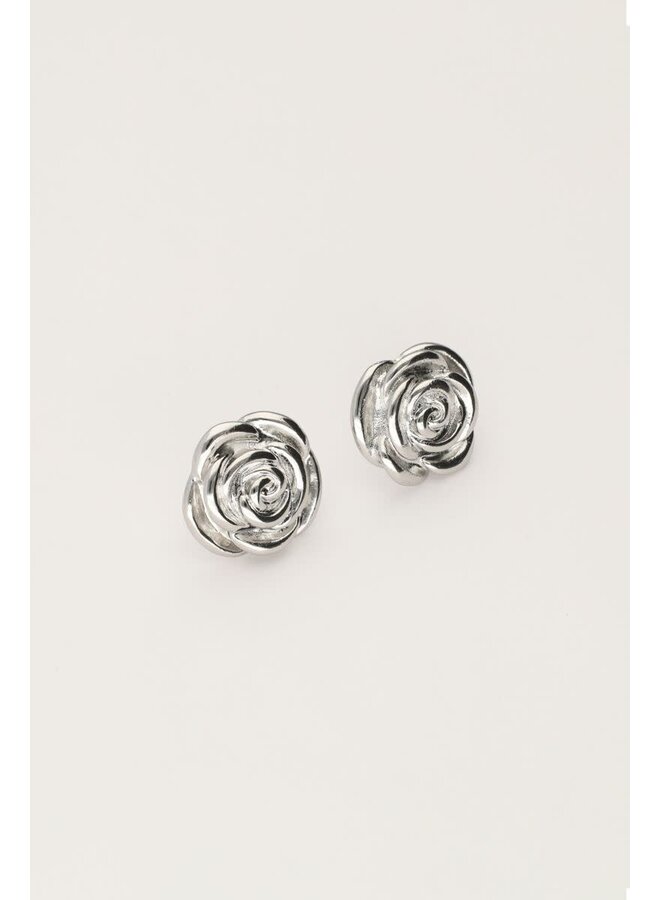 Vintage Statement Studs Roos Zilver