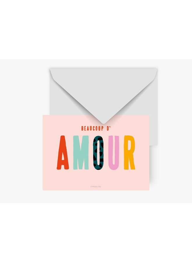 Wenskaart Beaucoup D'Amour