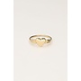 Vintage Ring met Hartje Goud
