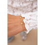 Minimalistische Armband met Tubes & Strass Goud