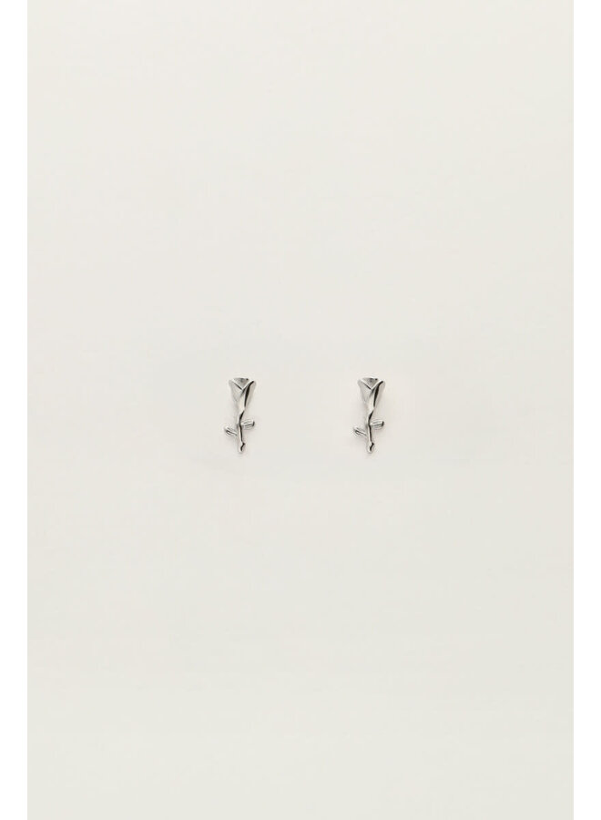 Studs met Roos Zilver