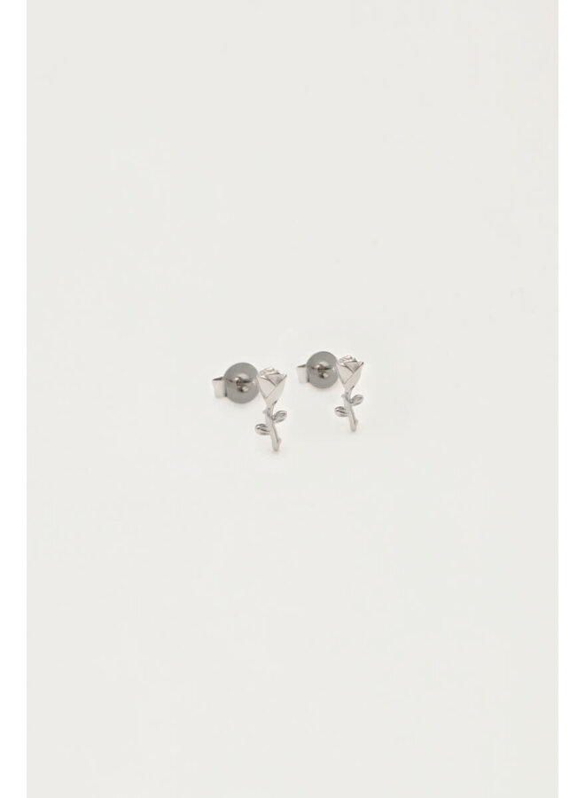 Studs met Roos Zilver