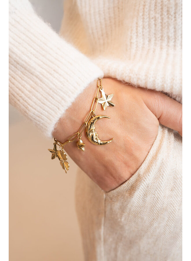 Starry Statement Bedel Armband Goud