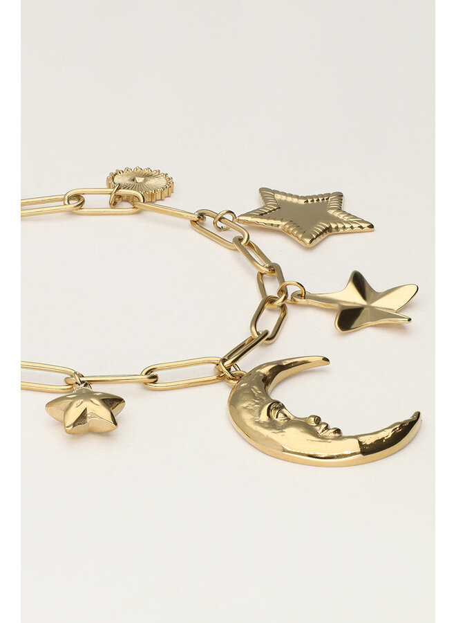 Starry Statement Bedel Armband Goud