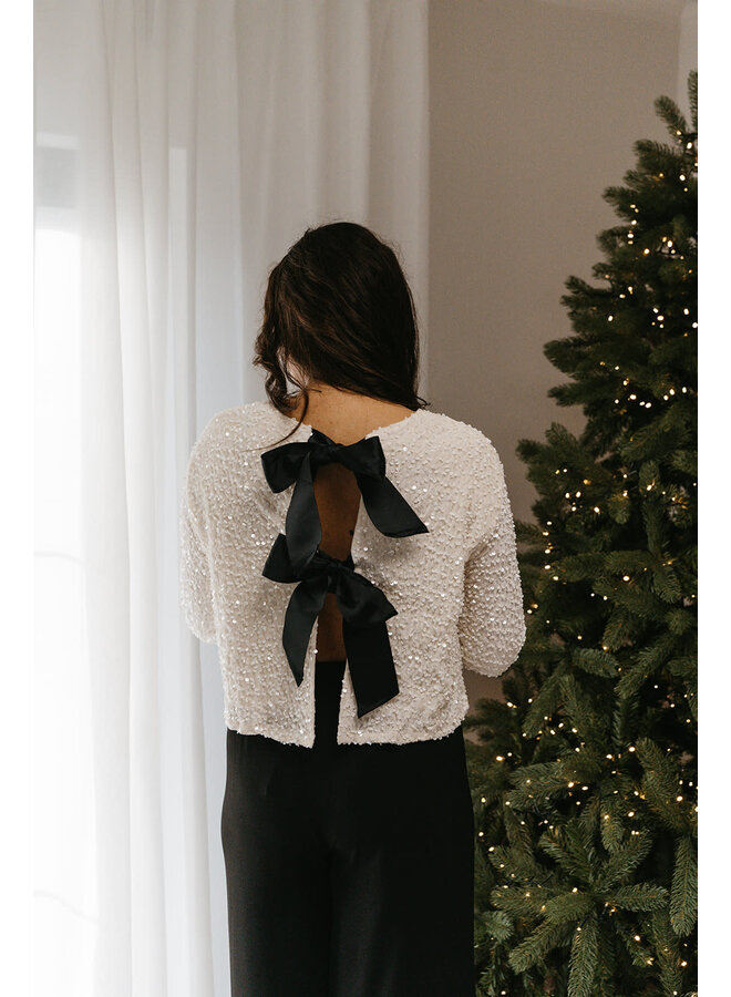 Florence Glitter Bow Blouse