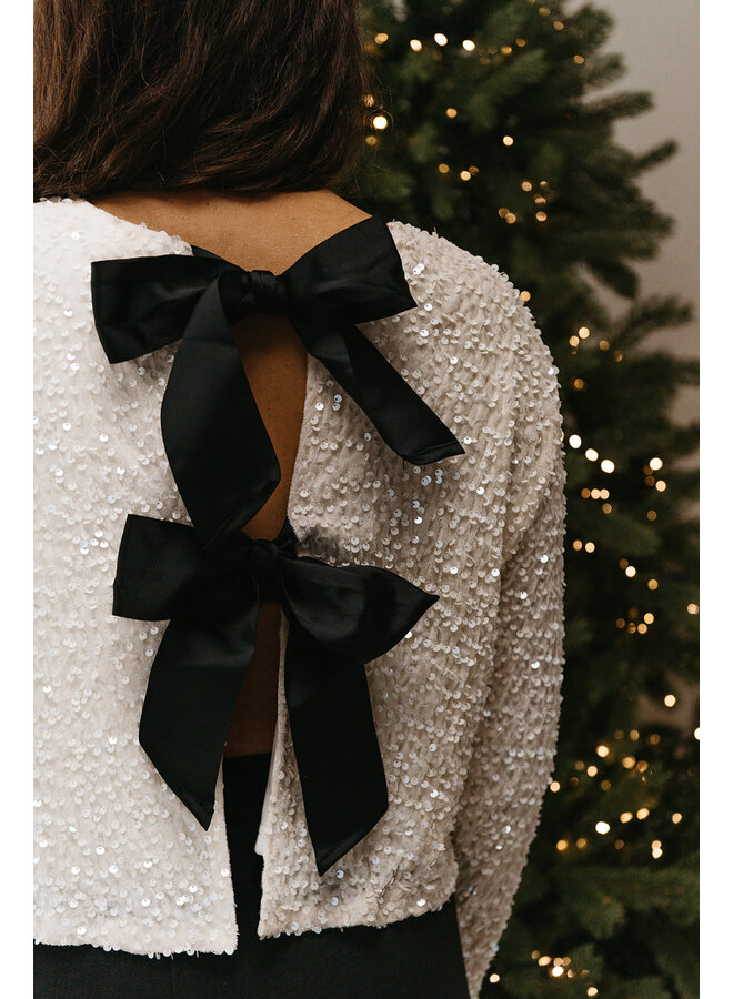 Florence Glitter Bow Blouse