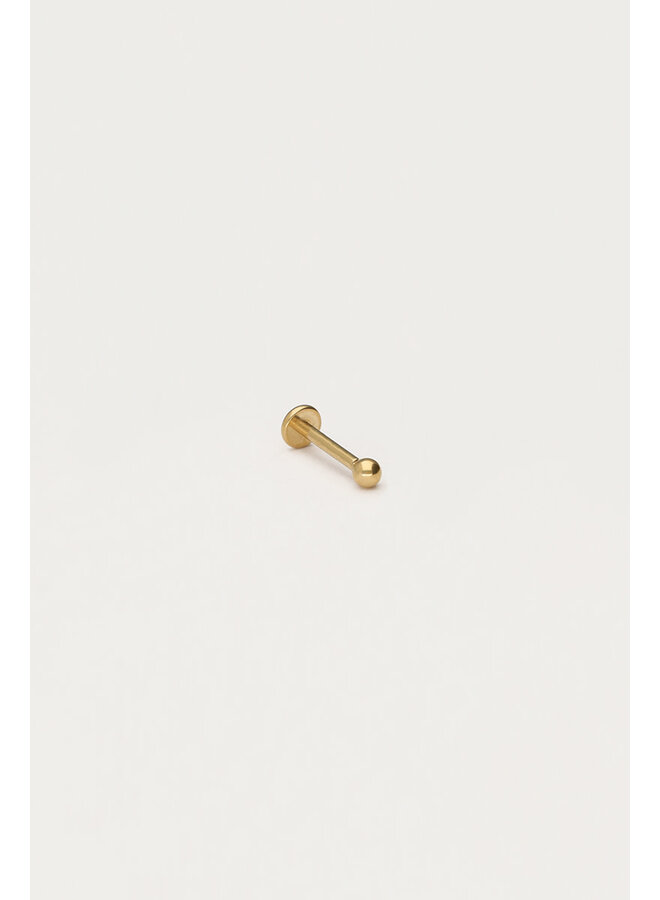 Iconic Oor Piercing met Knopje Goud