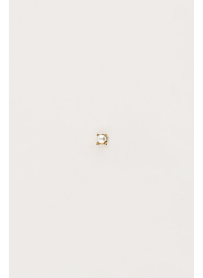 Iconic Oor Piercing met Parel Goud