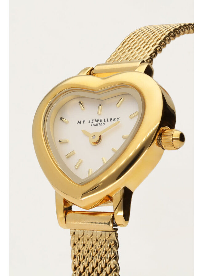 Love Horloge met Hartje Goud