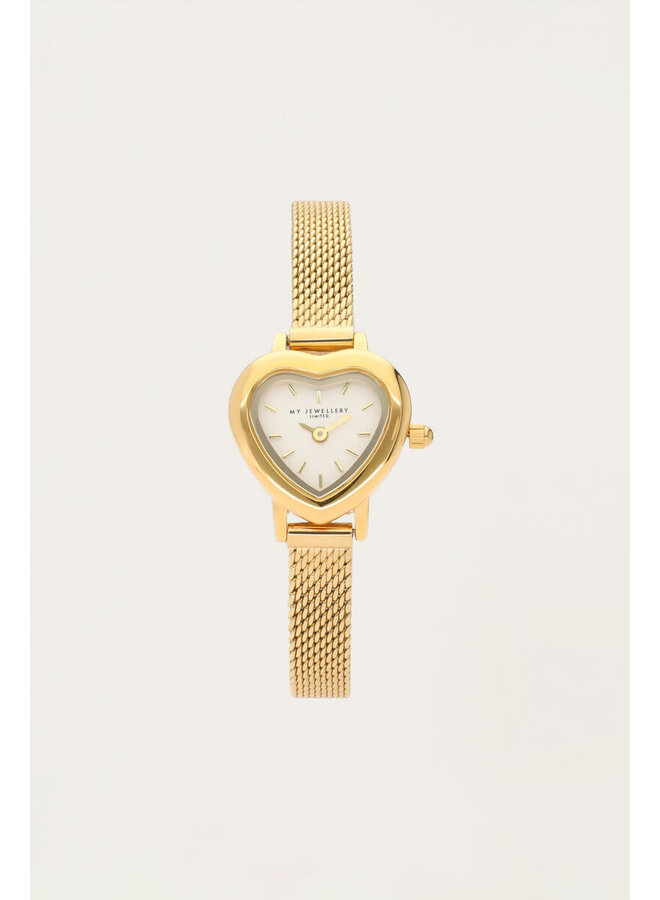 Love Horloge met Hartje Goud