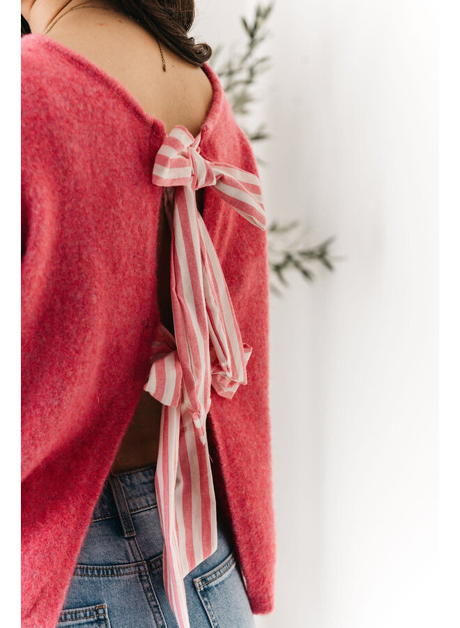 Lorelai Bow Knit Fuchsia