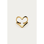 Bold Statement Ring met Groot Open Hart Goud