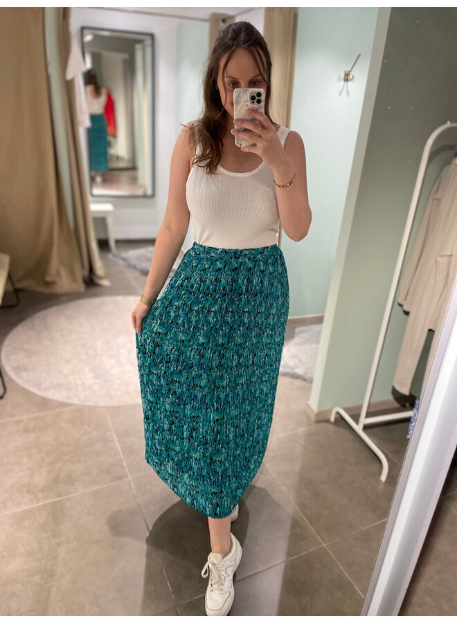 Romina Flower Skirt Blue