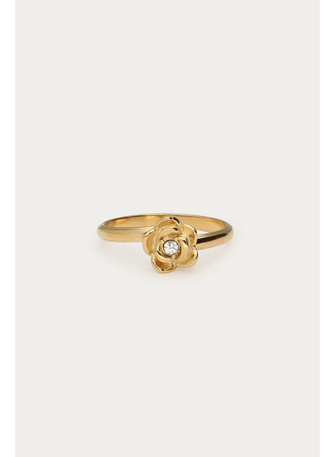 Botanical Ring met Ranonkel Goud