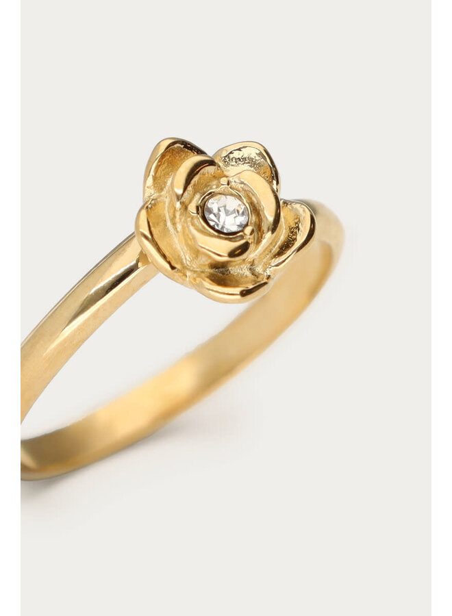 Botanical Ring met Ranonkel Goud