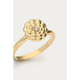 Botanical Ring met Bloem Goud