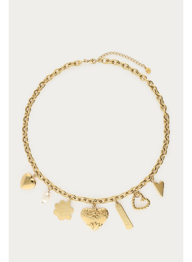 Botanical Bedel Ketting 'Art of Summer' Goud