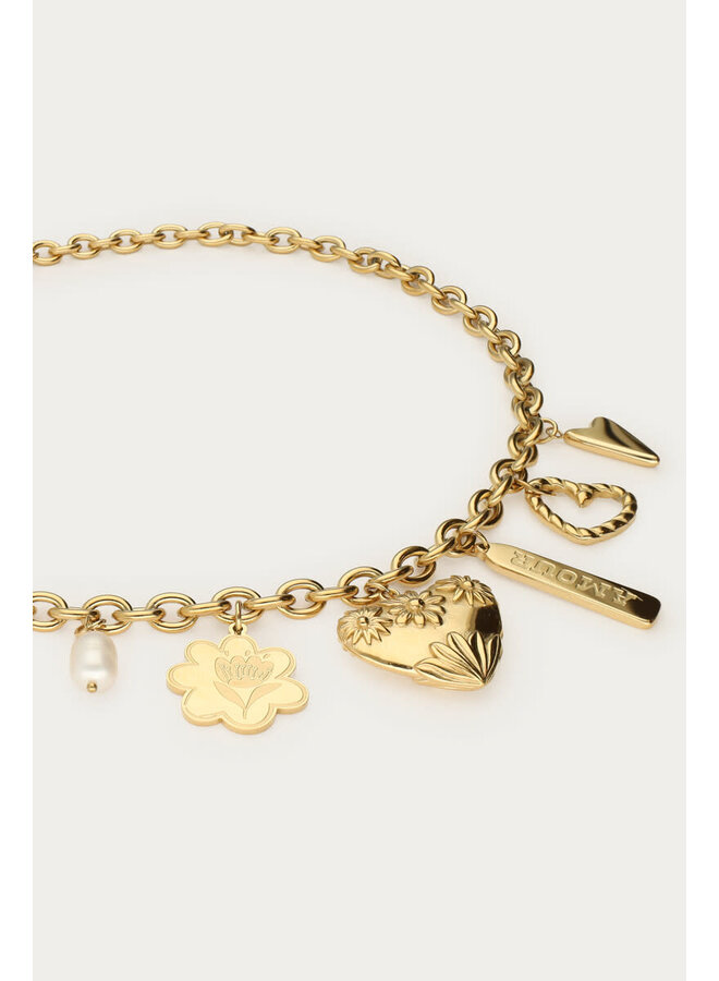 Botanical Bedel Ketting 'Art of Summer' Goud