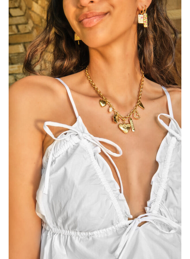 Botanical Bedel Ketting 'Art of Summer' Goud