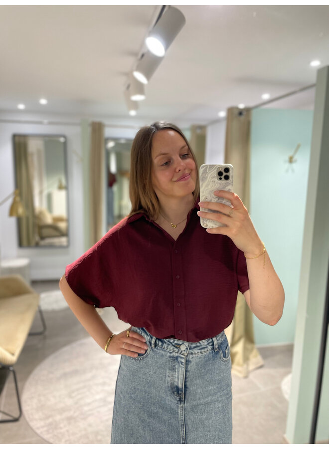 Raya Top Dark Burgundy