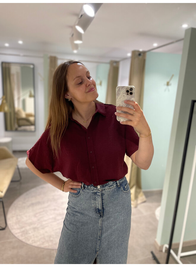 Raya Top Dark Burgundy
