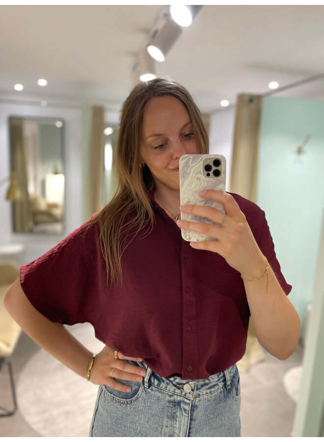 Raya Top Dark Burgundy