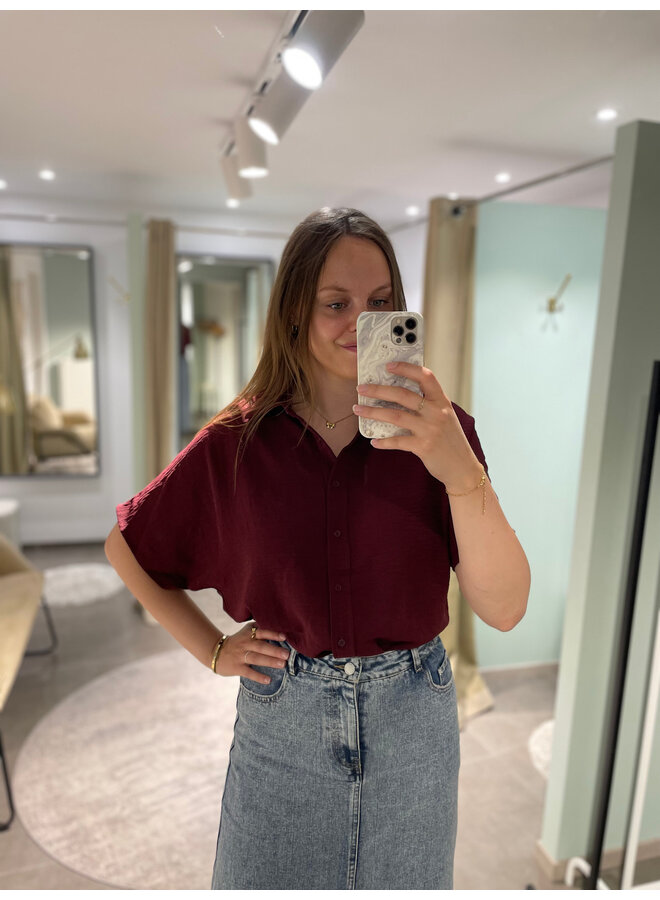 Raya Top Dark Burgundy