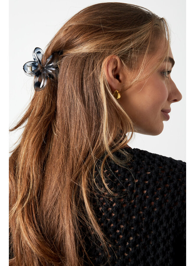 Haarclip Tropical Flower Brown