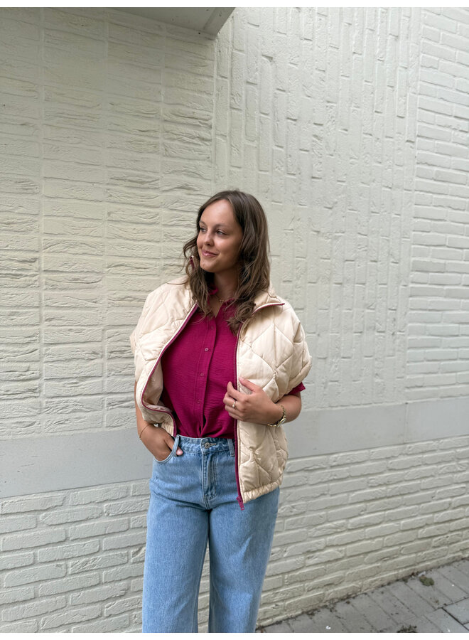Raya Top Light Burgundy