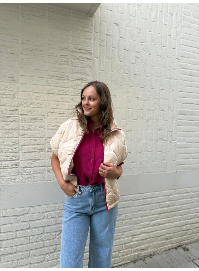 Raya Top Light Burgundy