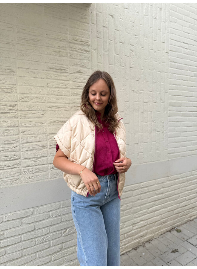 Raya Top Light Burgundy