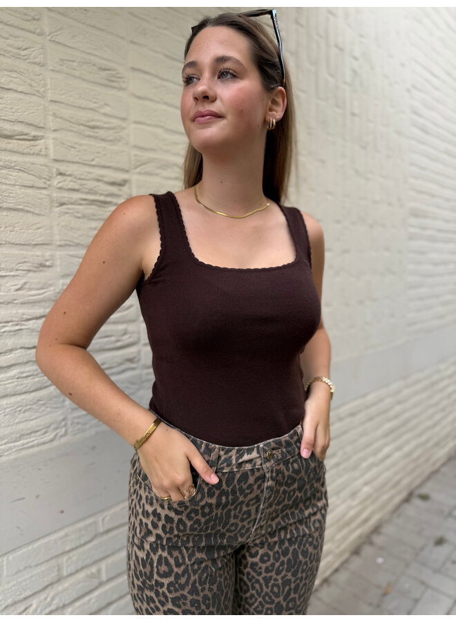 Dante Top Dark Brown