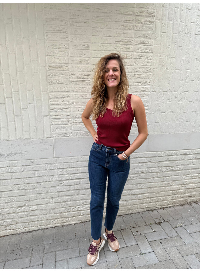 Ally Basic Top Burgundy