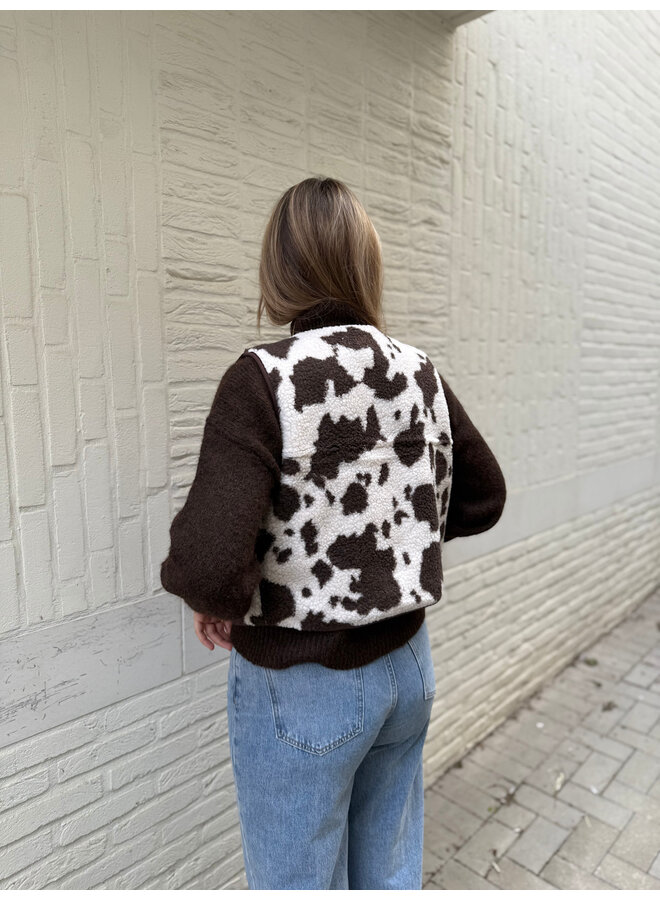 Cow Teddy Vest