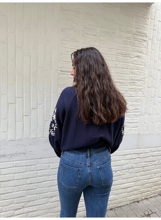 Tess Blouse Dark Blue