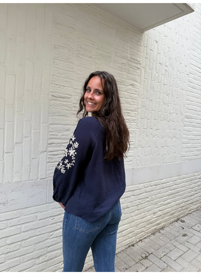 Tess Blouse Dark Blue