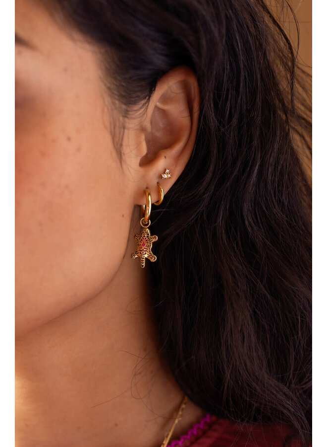 Mystic Oorringen met Luipaard Goud