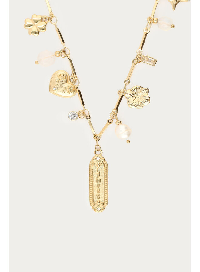 Mystic Lange Ketting met L'Amour Bedels Goud