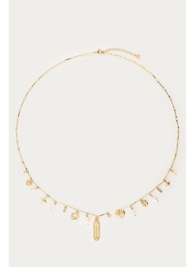 Mystic Lange Ketting met L'Amour Bedels Goud